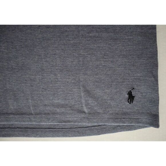 Polo Ralph Lauren PWSB3F Men's Sz XL Blue Waffle Knit Crew Neck S/S Lounge Shirt - Picture 4 of 8